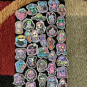Colorful Gothic Kawaii Sticker Set